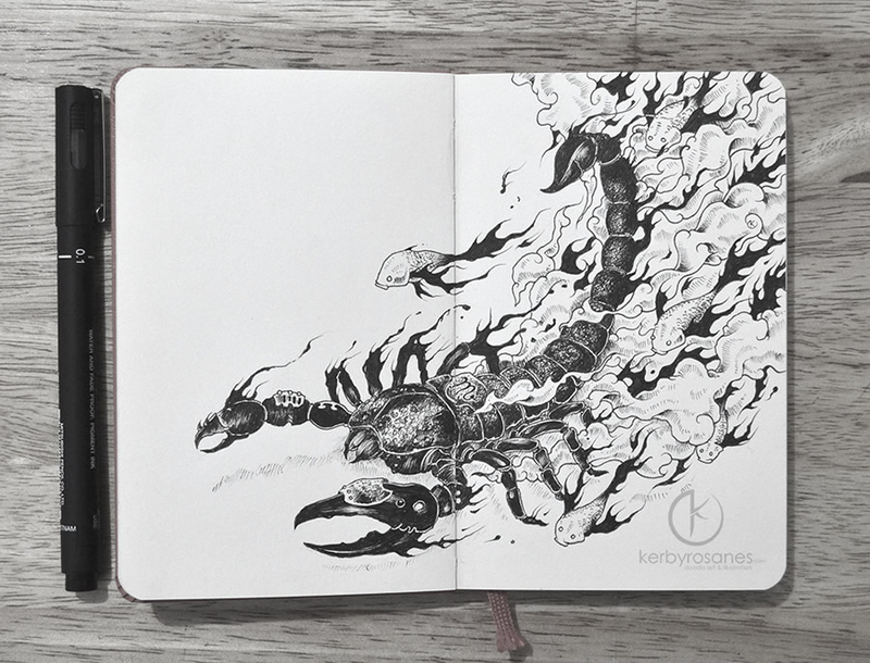 Illustration for article titled You can get lost for hours in these insanely intricate doodles